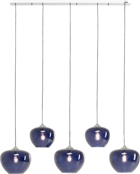 Hängeleuchte blau - 160 cm - KARE Sphere Night Blue Five