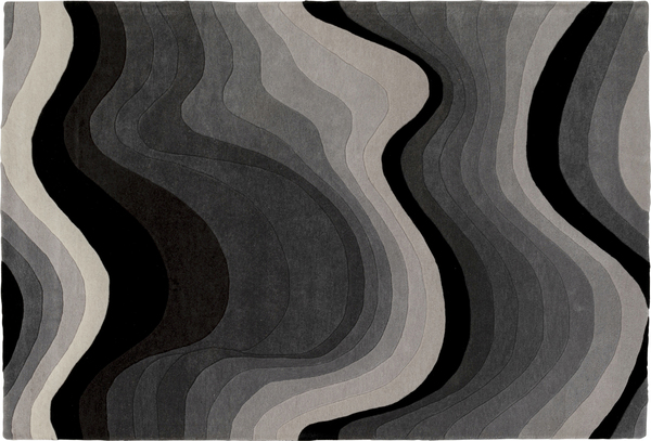 Teppich grau - 170 x 240 cm - KARE Aura Grey