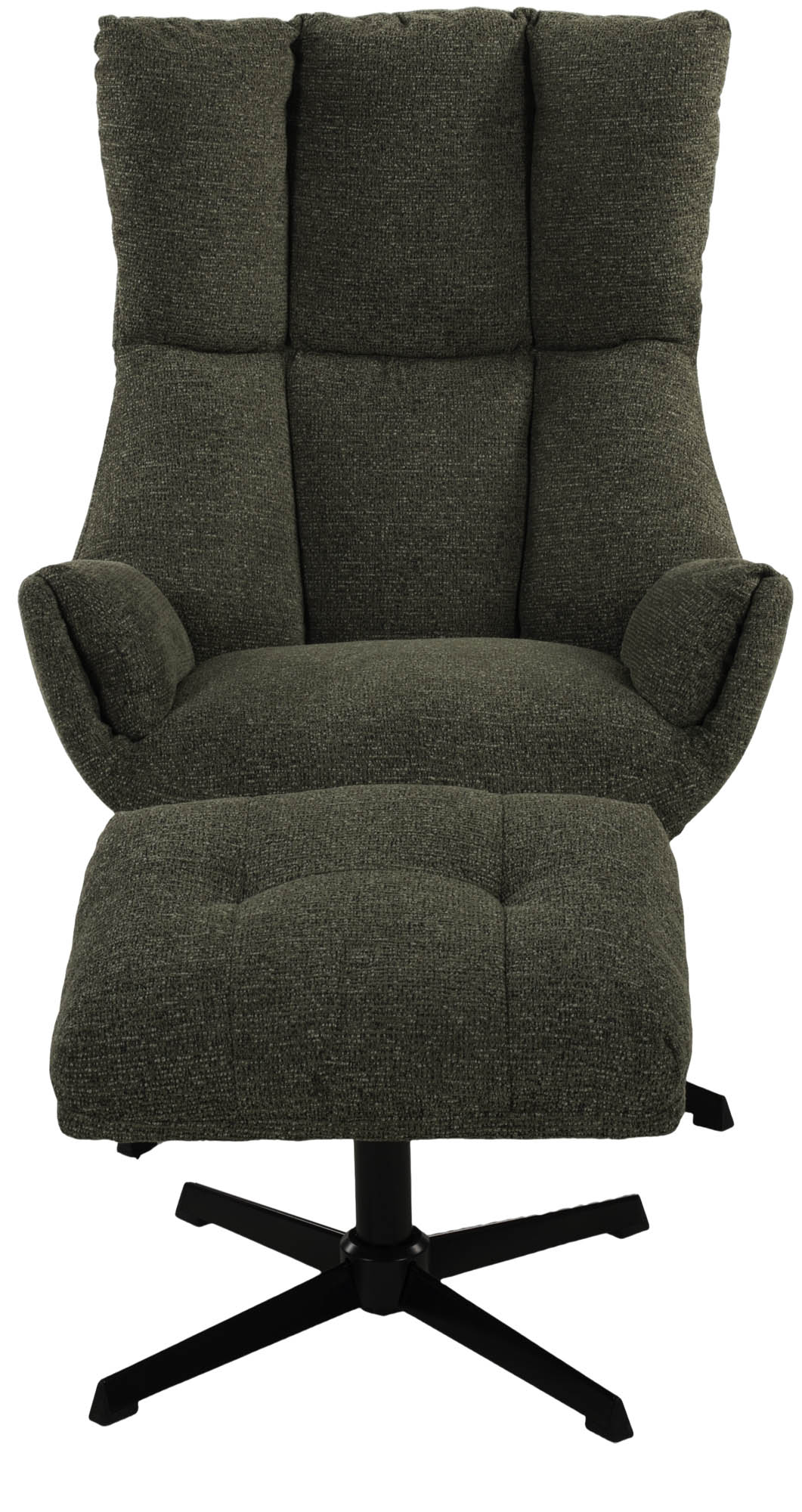 Relaxsessel waldgrün - inklusive Hocker, 360° drehbar -  Prestwick