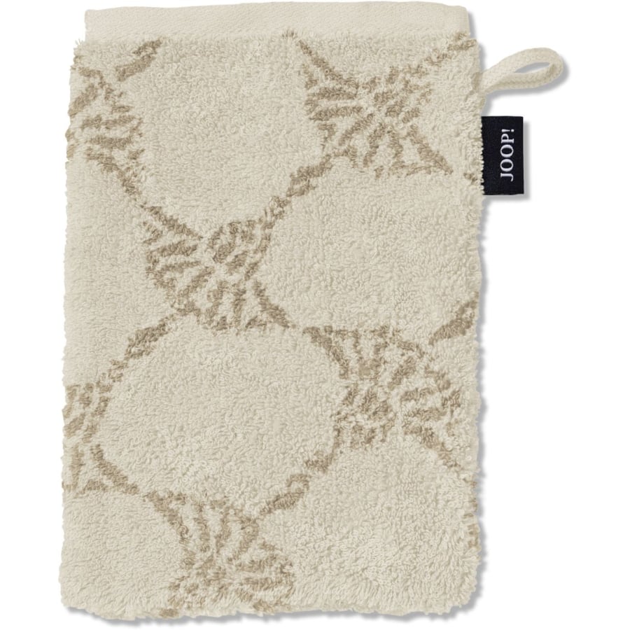  Joop J! Classic Waschhandschuh creme - Größe 16 × 22 cm – praktische Standardgröße für die tägliche Körperpflege