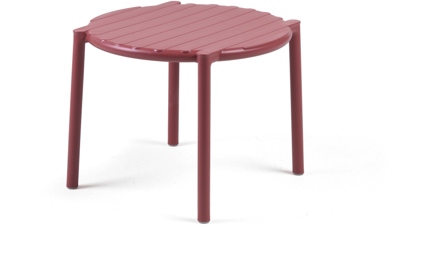 Nardi Beistelltisch DOGA BISTROT  marsala - rot - Recyclebarer Kunststoff. - UV-beständiges fiberglass-Polypropylen