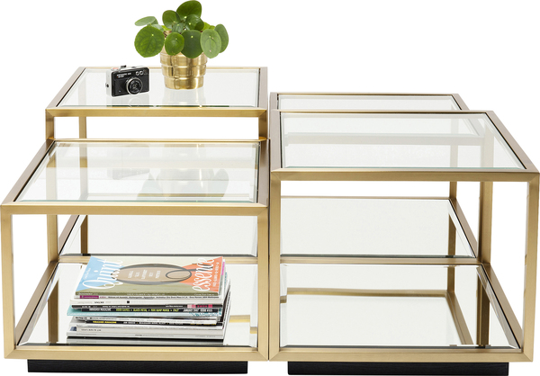 Couchtisch gold - KARE Luigi Gold (4/Set)