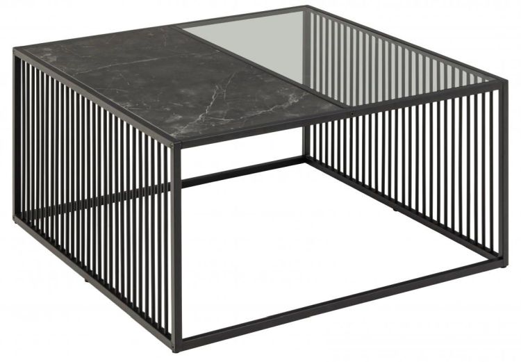 Actona Couchtisch Strington Marmor NB 80 x 80 cm