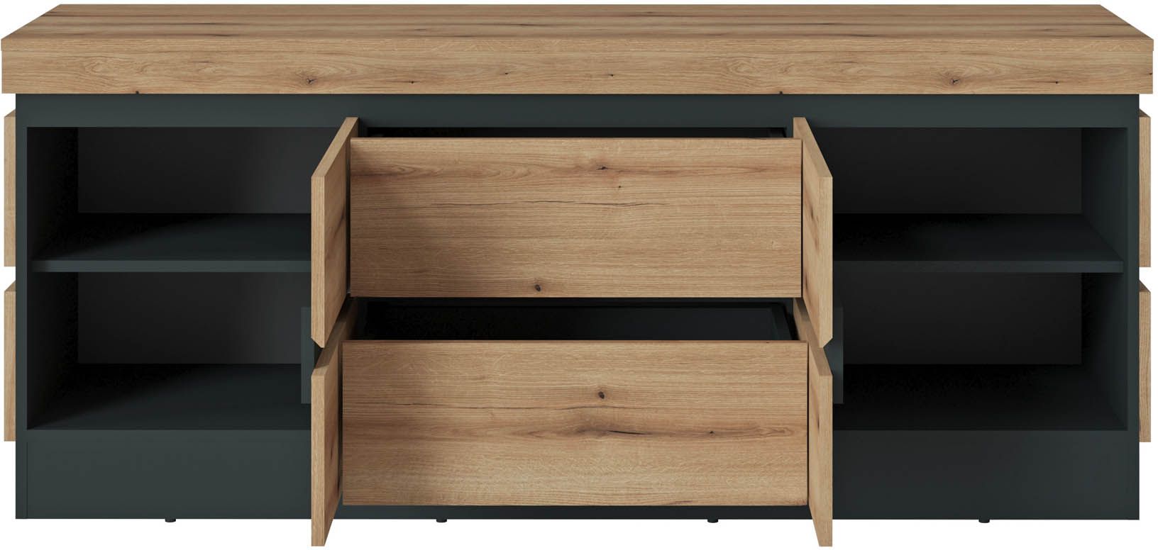 Wójcik TV-Unterteil Corte Evoke Eiche Dekor 160,8 x 45 cm