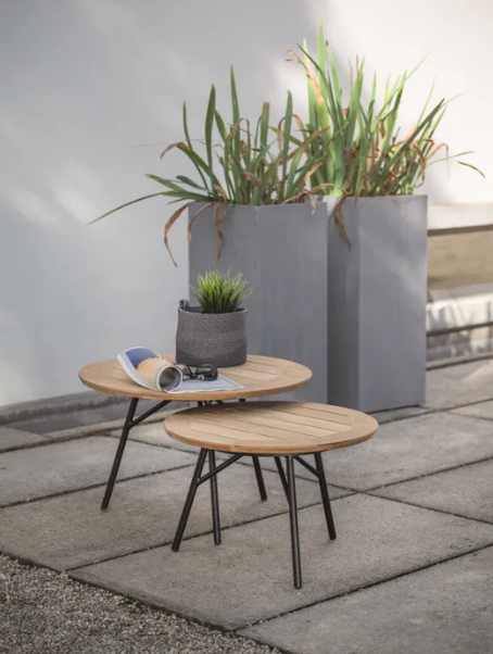 Stern Beistelltisch Frida Teak 55 cm