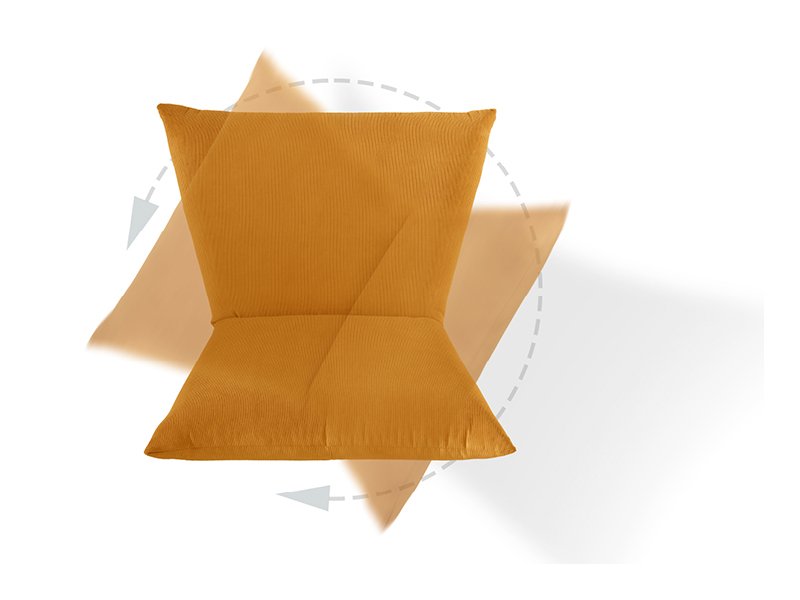 Benformato Sessel Cremona Stoff gelb