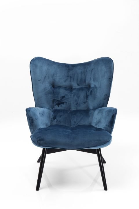 KARE Sessel Black Vicky Petrol, 82609