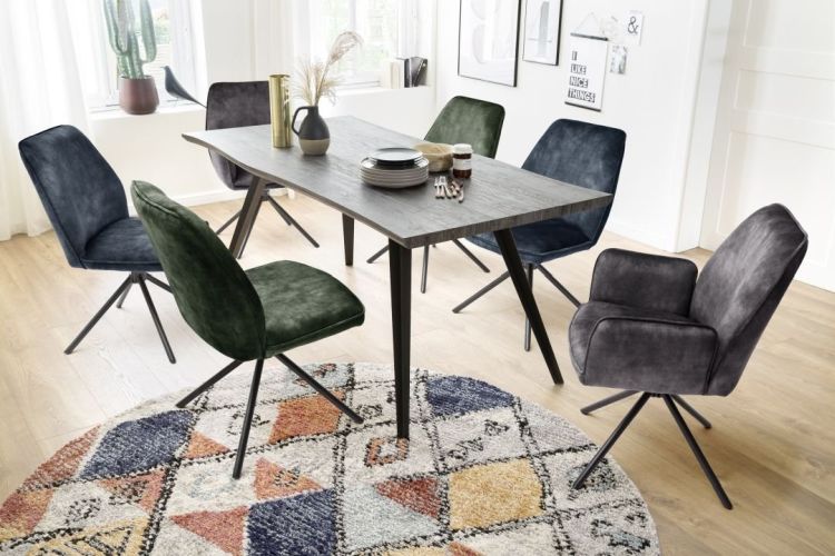 MCA furniture 4 Fuß Stuhl drehbar Ottawa petrol