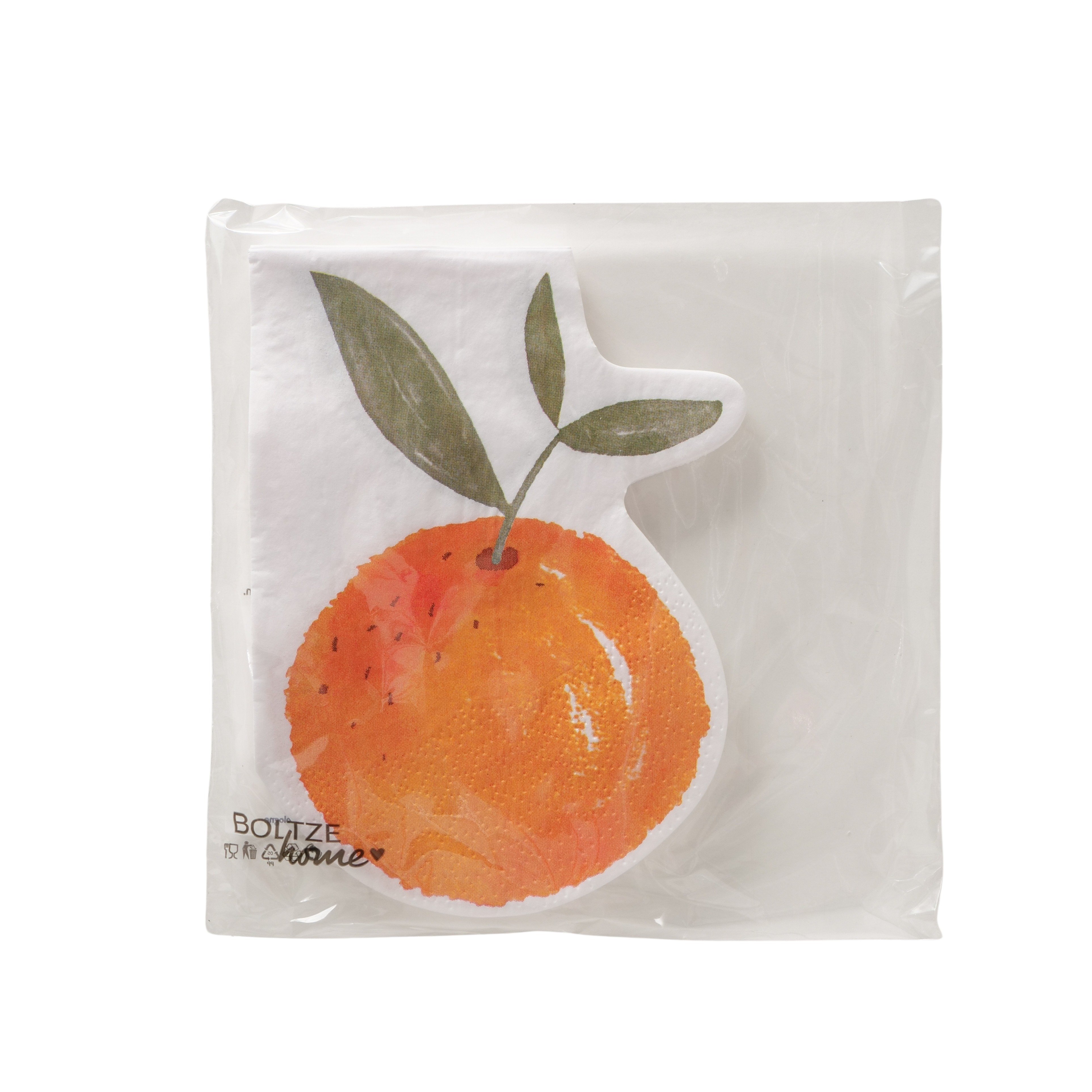 Boltze Servietten Fruits – 12‑teiliges Set mit Orangen Motiv