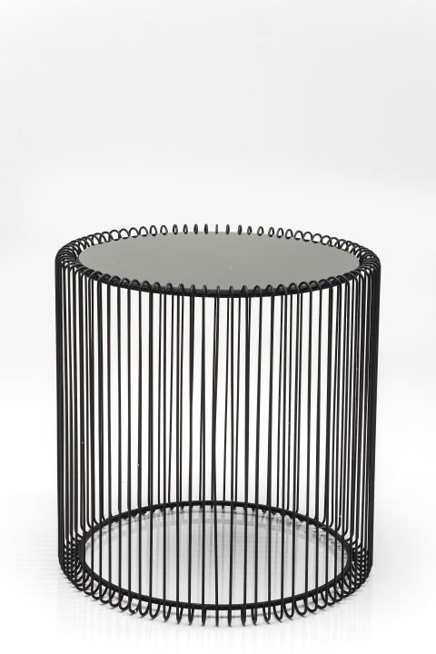 Couchtisch 2er Set schwarz - Ø 44 cm - KARE Wire Schwarz (2/Set)