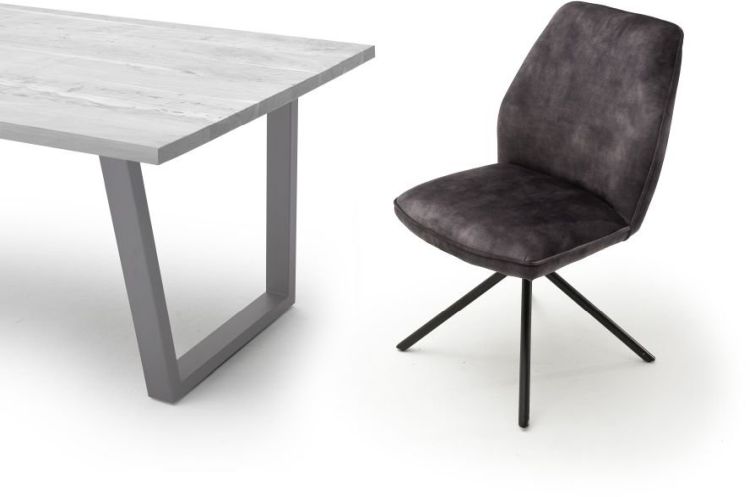 MCA furniture 4 Fuß Stuhl drehbar Ottawa anthrazit