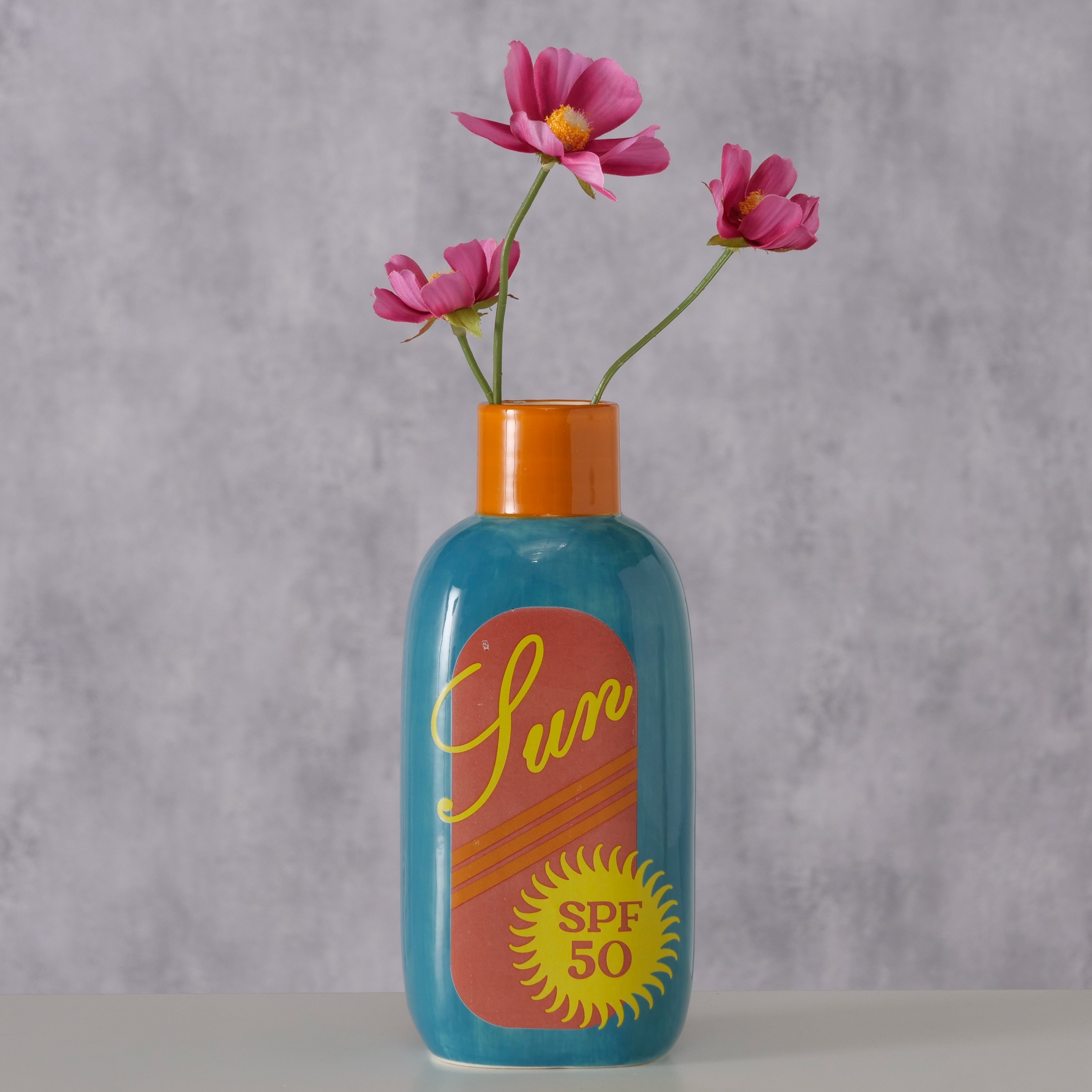 Boltze Vase Sole – Moderne Keramikvase im sommerlichen SUN‑Design