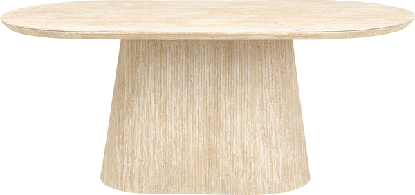 Tisch greige - 180 x 90 cm - KARE Alma Travertin
