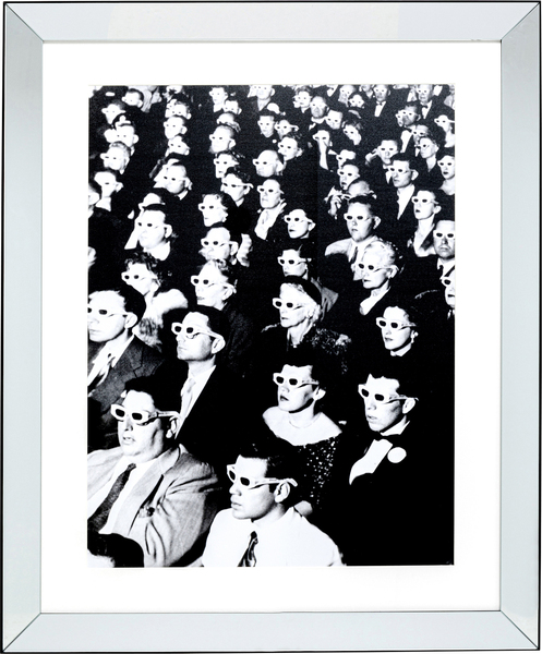 Gerahmtes Bild schwarz - 85 x 105 cm - KARE Audience