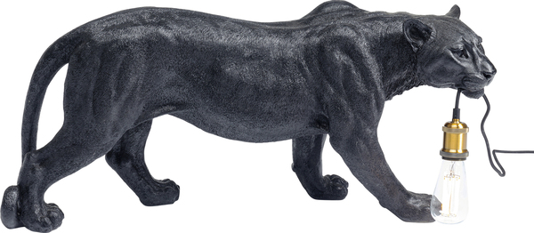 Bodenleuchte schwarz - 40 cm - KARE Animal Bagheera