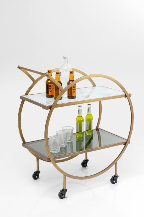 Servierwagen braun - KARE Loft Brass