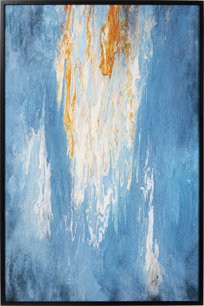 Gerahmtes Bild blau - 120 x 180 cm - KARE Artistas Blau