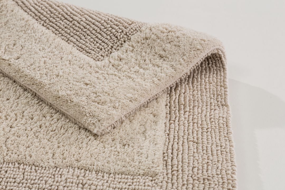 Schöner Wohnen Kollektion Badteppich Bordüre Beige , 67 x 110 cm, 1940070192006/18886