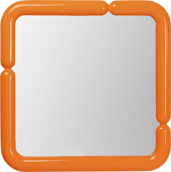 Wandspiegel orange - 90 x 90 cm - KARE Eliano Orange