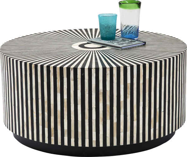 Couchtisch schwarz - Ø 75 cm - KARE Electra
