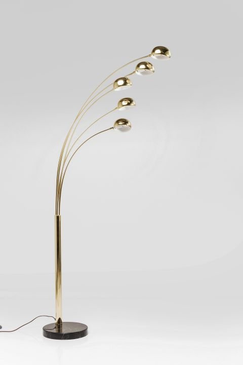 Kare Design Stehleuchte Five Fingers Brass