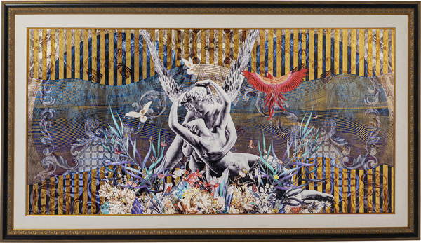 Gerahmtes Bild gold - 266 x 150 cm - KARE Lovers