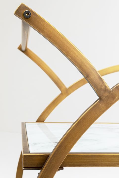 Servierwagen braun - KARE Loft Brass