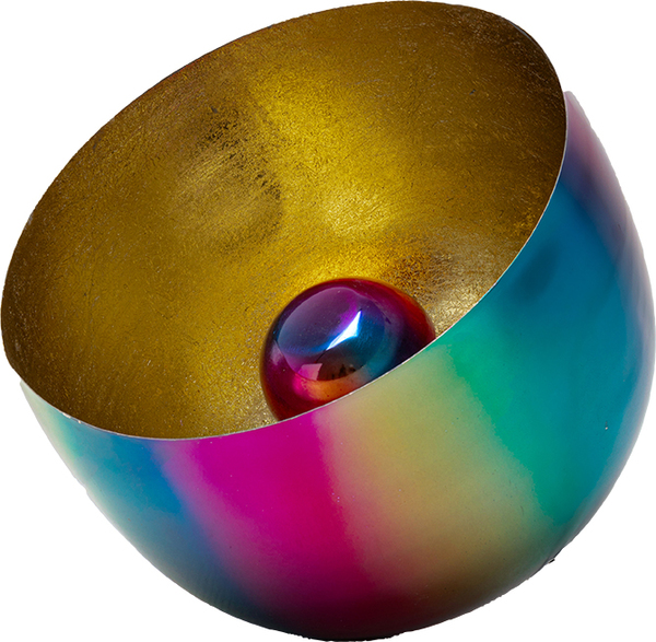 Bodenleuchte mehrfarbig - Ø35  cm - KARE Rainbow Gold