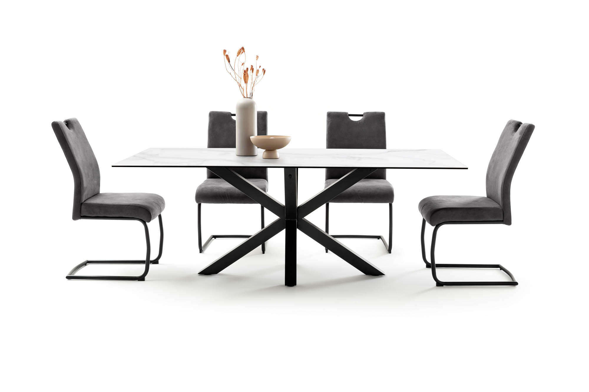 Schwingstuhl Antiklederoptik sand - MCA furniture Acroma