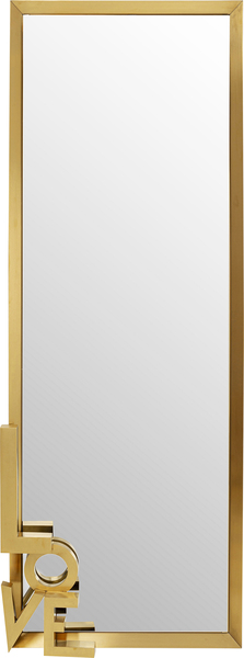 Wandspiegel gold - 70 x 200 cm - KARE Love Letters 3D