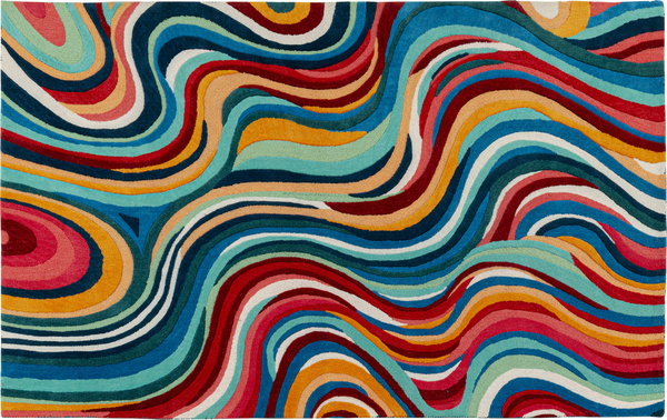 Teppich mehrfarbig - 200 x 300 cm - KARE New Wave Multicolor