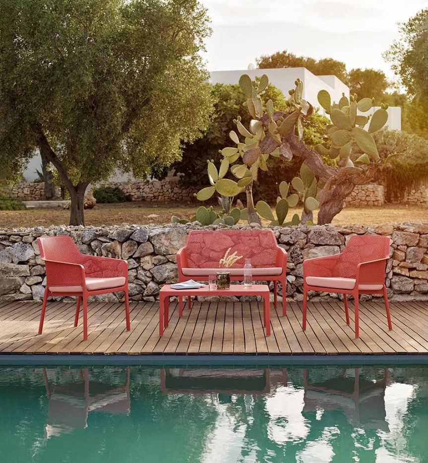 Nardi Bank NET  salice - mint - UV-beständiges fiberglass-Polypropylen