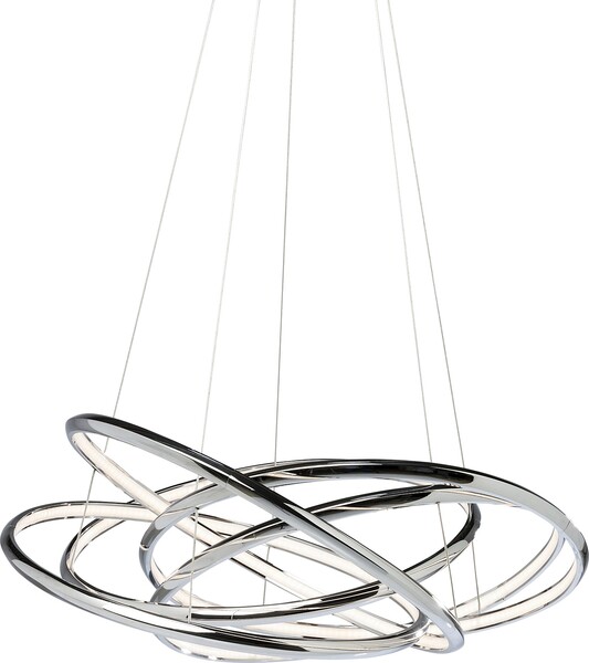 Hängeleuchte silber - KARE Saturn LED Chrome Big